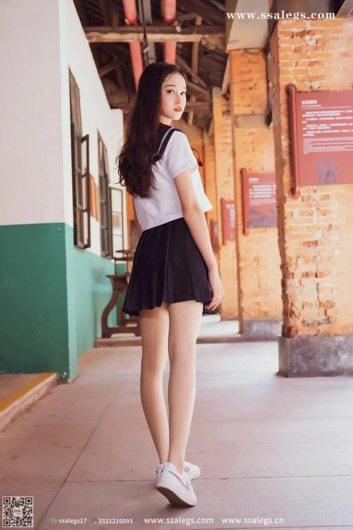 [SSA丝社]超清写真 NO.422 漫漫白色jk制服肉丝写真(下) [84P]插图1